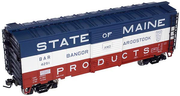 Atlas #0501 Bangor & Aroostook 40' Sliding Door Box Car (3-Rail)