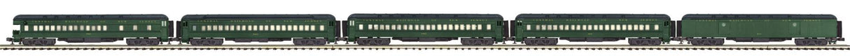 MTH 20-4064 Jersey Central O Scale Premier 5-Car 70' Madison Passenger Set