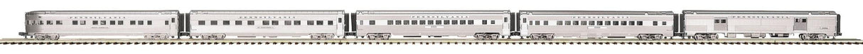 MTH 20-65104 Pennsylvania O Scale Premier 5-Car 70' Streamlined Passenger Set (Ribbed Sided)