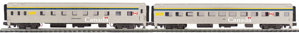 MTH Premier 20-66118: VIA Rail 710' 2 Car Streamlined Passenger Set