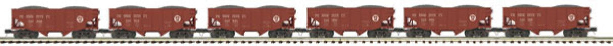 MTH 20-90342 Pennsylvania O Scale Premier 6-Car Fish Belly Hopper Car Set