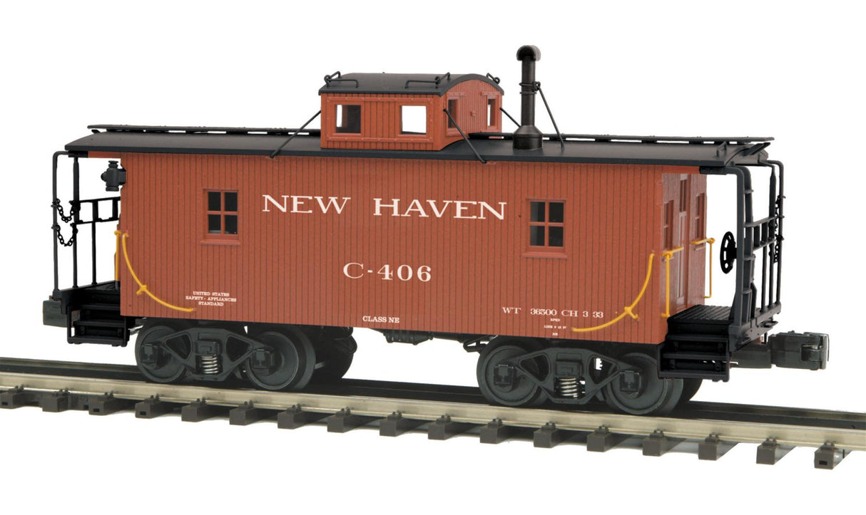MTH 20-91280 New Haven N-6b Caboose w/Operating Signal Man