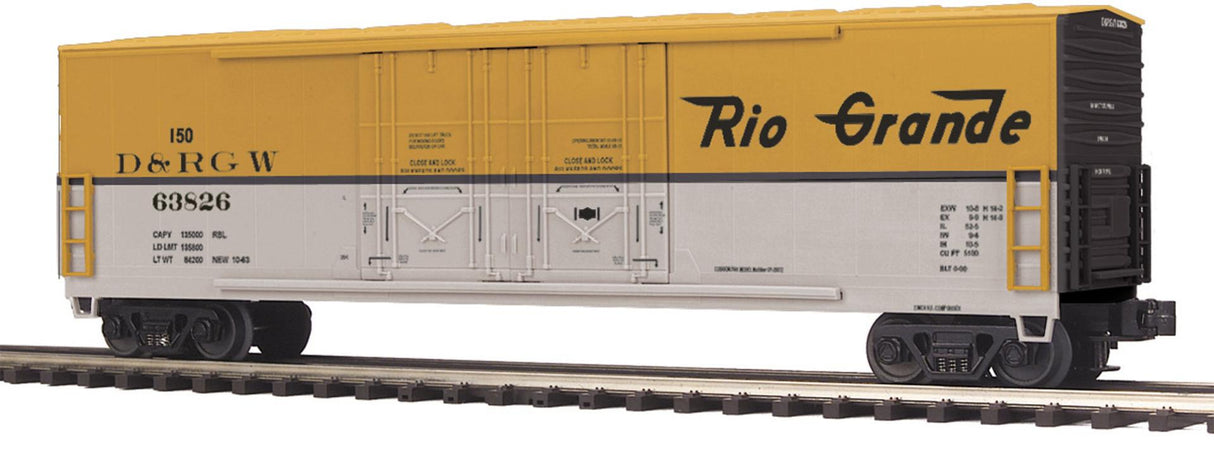 MTH 20-93170 Denver & Rio Grande 50' Dbl. Door Plugged Boxcar