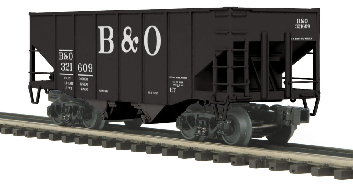 MTH 20-97206 Baltimore & Ohio O Scale Premier 2-Bay Fish Belly Hopper Car