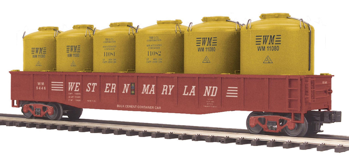 MTH 20-98050 Western Maryland O Scale Premier Gondola Car w/LCL Cement Containers