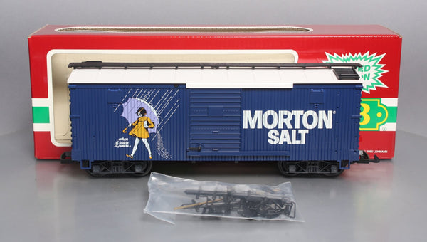LGB 4090-MS G Scale Morton Salt Boxcar - (# 1639 of 2040)