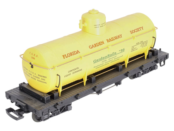 LGB 4080 GR G Scale Florida Garden Railways 1996 Tank Car - Yellow