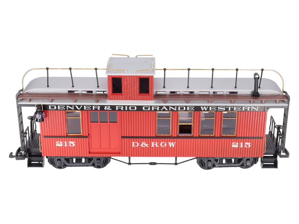 LGB 4075 G Scale Denver & Rio Grande Western Deluxe Drovers Caboose