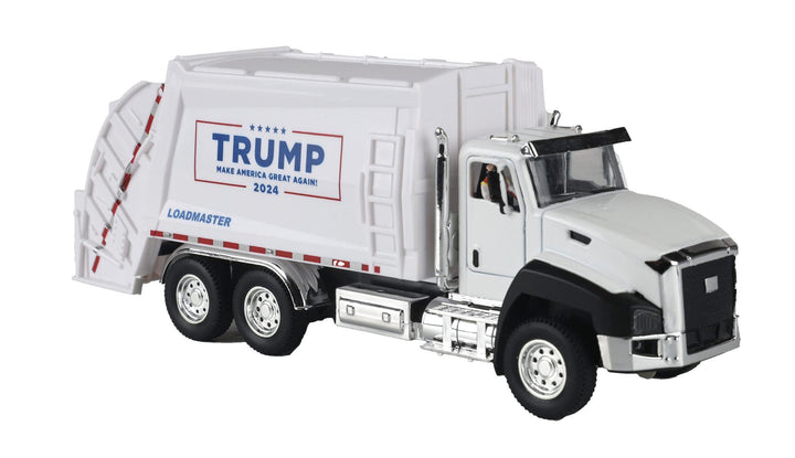MTH 30-50119 - Garbage Truck "Donald J. Trump" w/ Lights & Sound - Diecast 1/50 Scale