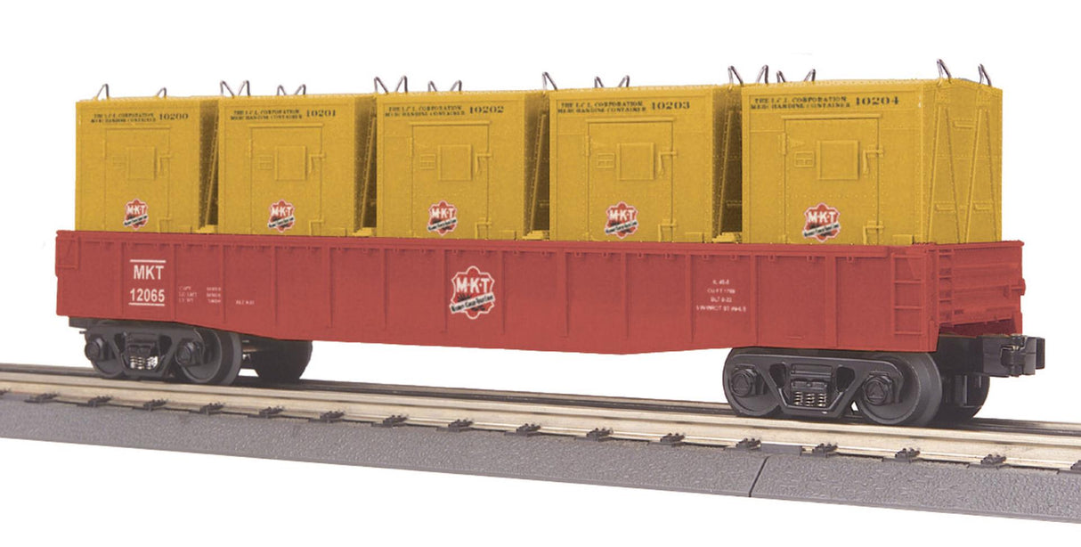 MTH 30-7270 Texas Special O Gauge RailKing Gondola Car w/LCL Containers