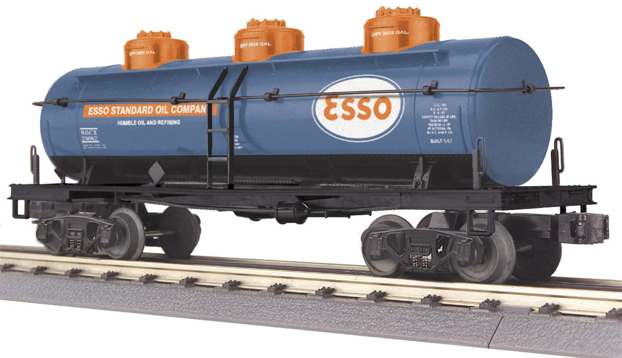 MTH 30-73247 Esso O Gauge RailKing 3-Dome Tank Car