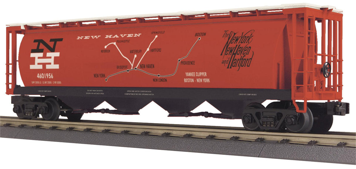 MTH 30-75373 New Haven O Gauge RailKing 4-Bay Cylindrical Hopper Car