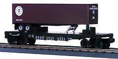 MTH RailKing 30-7626: Pennsylvania Flat Car w/ Trailer