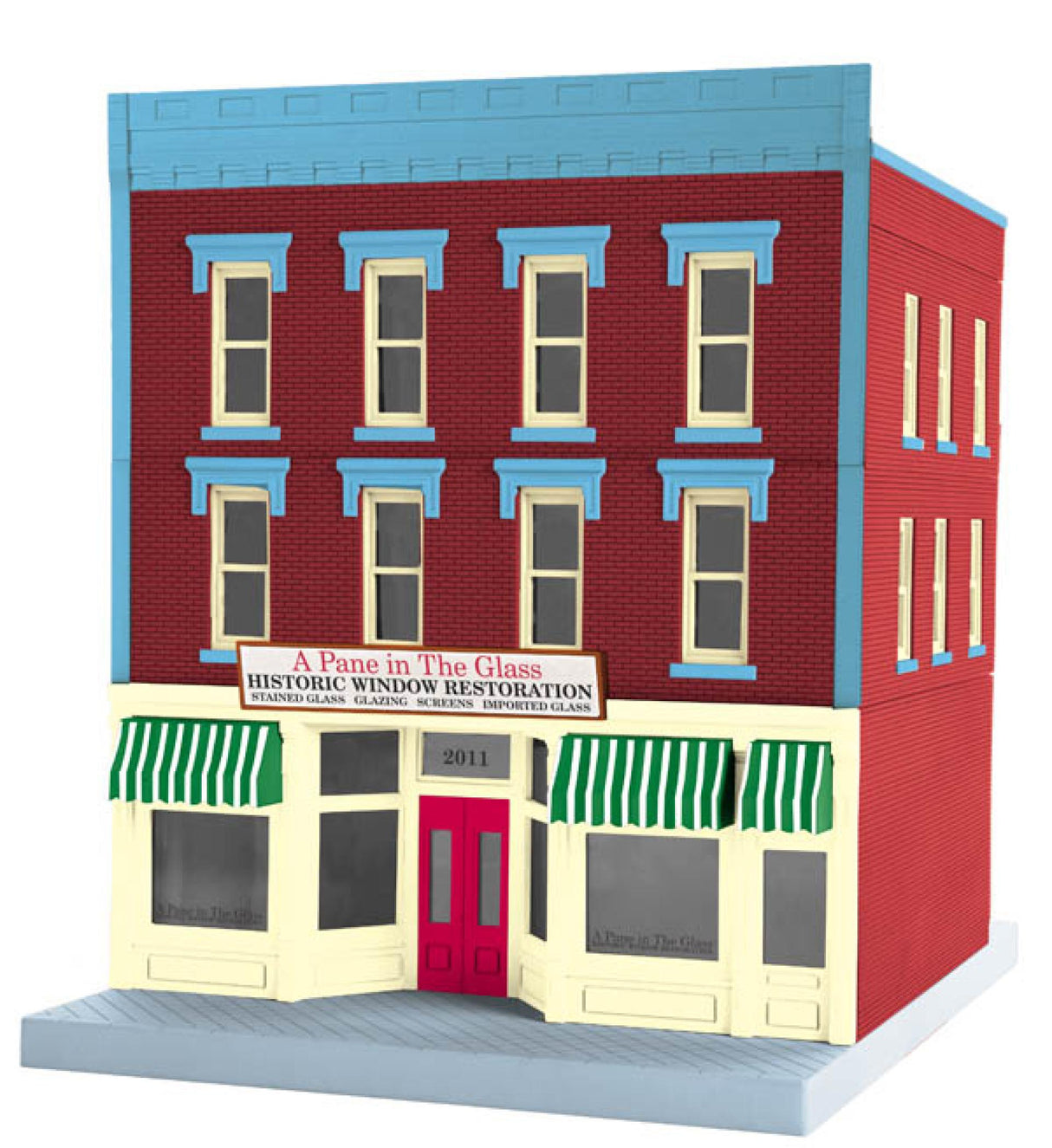 MTH 30-90384 A Pane in the Glass Window Repair 3-Story City Building 1