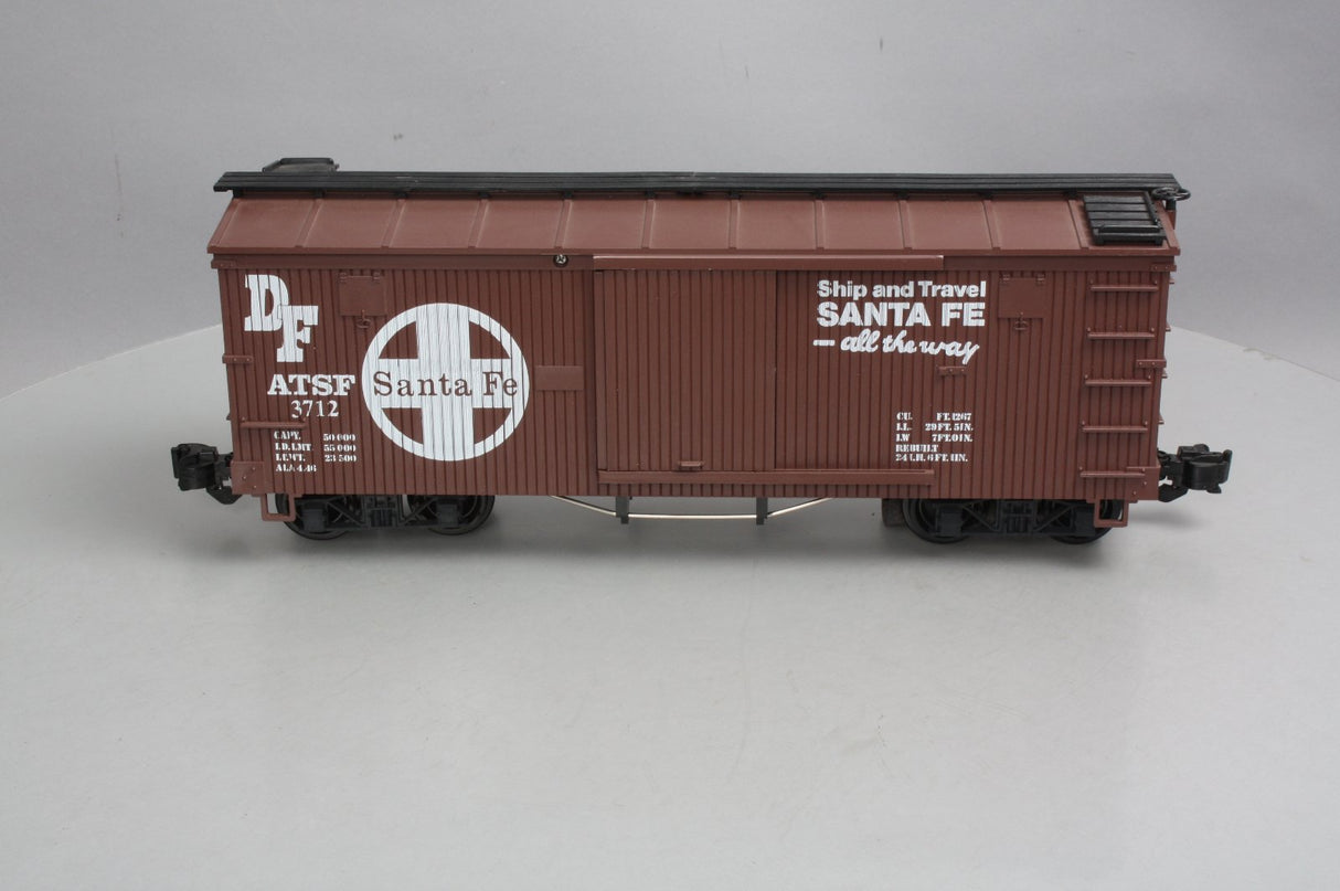 LGB 4067 Santa Fe Woodside Boxcar - Brown