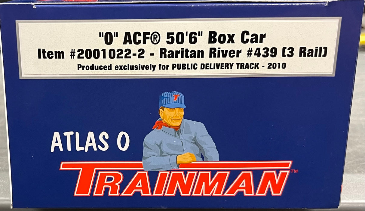 ATLAS TRAINMAN #2001022-2 RARITAN RIVEER #439 BOX CAR SET