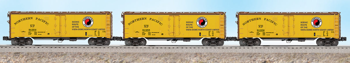 Lionel 6-11875 Northern Pacific Steel-sided Refrigerator Car 3-Pack