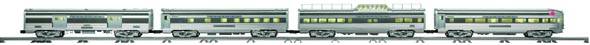 Lionel 6-15132 Santa Fe "Super Chief" Aluminum Streamlined Passenger Car 4-Pack NIB