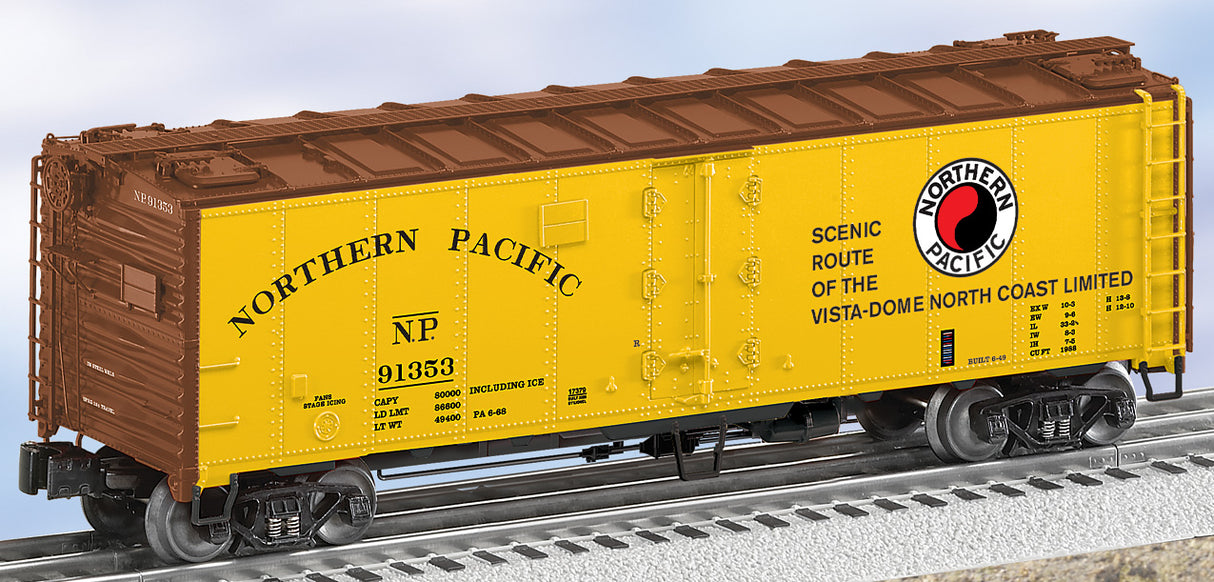 Lionel 6-17379 Northern Pacific Steel-sided Refrigerator Car #91353
