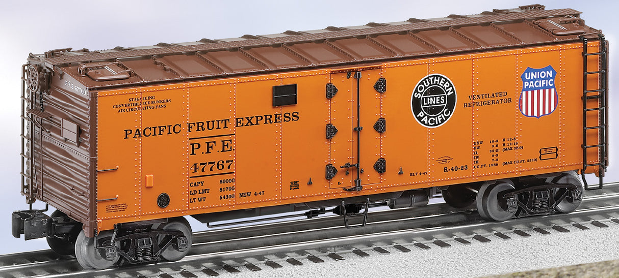 Lionel 6-17397 Pacific Fruit Express Orange Steel-sided Refrigerator Car #47767
