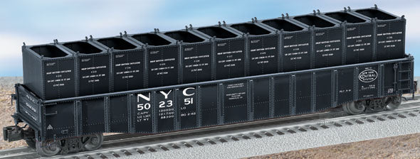 Lionel 6-17473 New York Central PS-5 Gondola w/coke containers #502351