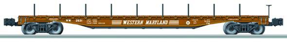 Lionel 6-17573 Western Maryland PS-4 Flatcar w/stakes #2631