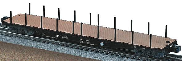 Lionel 6-17578 Boston & Maine PS-4 Flatcar w/stakes #34007