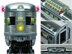 Lionel 6-19165: Santa Fe "Super Chief" Aluminum Streamlined Passenger Car 4-Pack