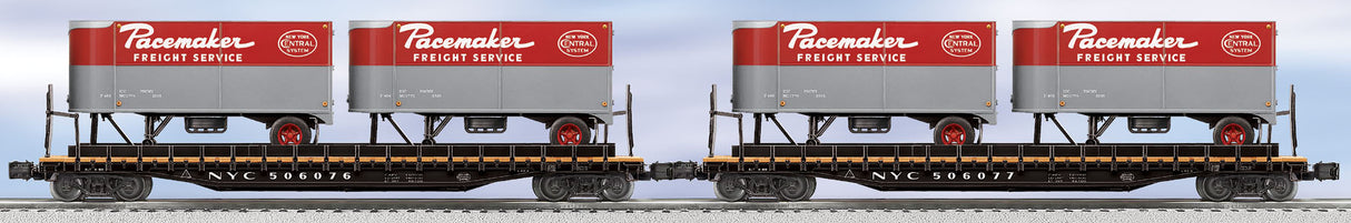 Lionel 6-21898 New York Central PS-4 Flatcar with Piggyback Trailers 2-Pack