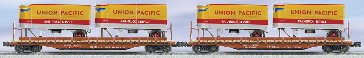 Lionel 6-21903 Union Pacific PS-4 Flatcar with Piggyback Trailers 2-Pack