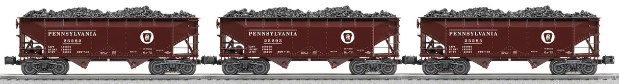 Lionel 6-27073 Pennsylvania Scale Offset Hopper 3-Pack