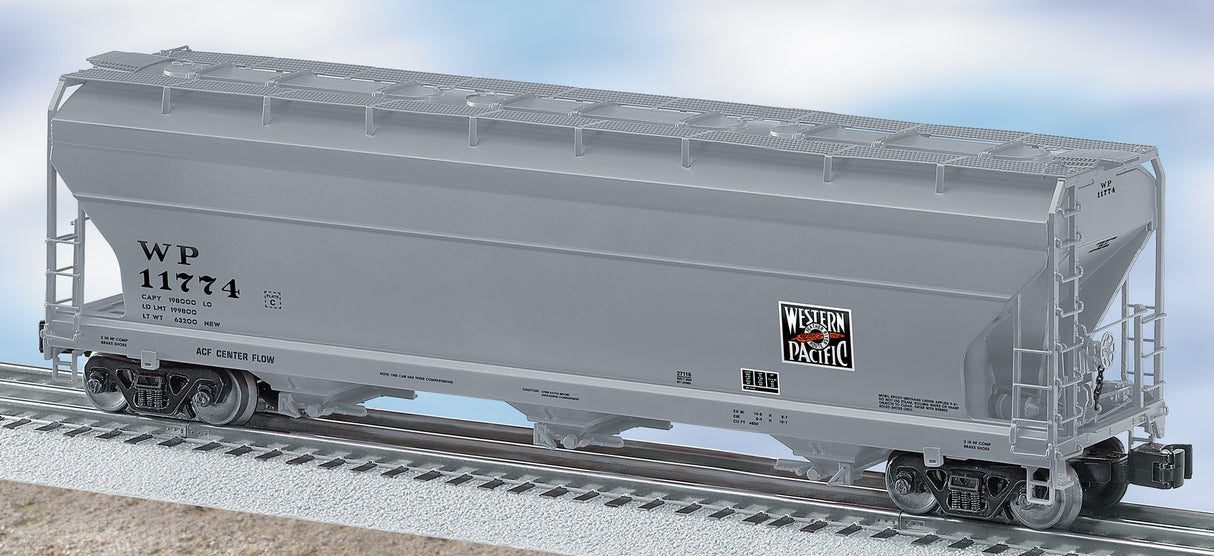 Lionel 6-27118 Western Pacific ACF 3-Bay Aluminum Hopper #11774
