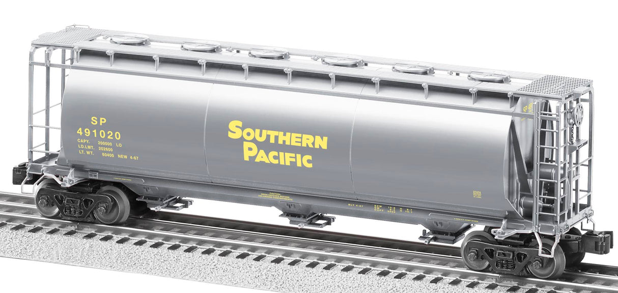 Lionel 6-27474 Southern Pacific 3-Bay Cylindrical Hopper #491020