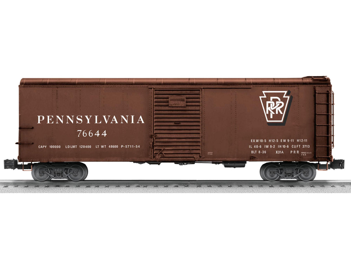 Lionel 6-17734 Pennsylvania X31A Round-roof Boxcar #76644