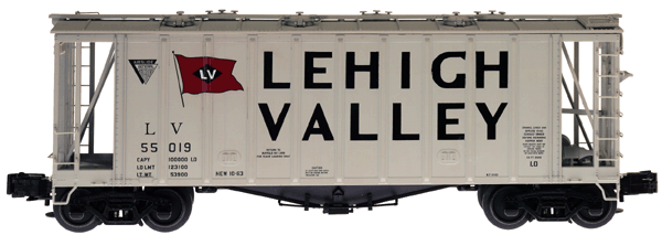 Atlas #6352 Lehigh Valley GATX Airslide Covered Hopper (3-Rail)