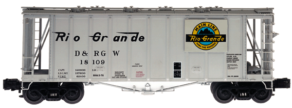 Atlas #6353 Rio Grande GATX Airslide Covered Hopper (3-Rail)