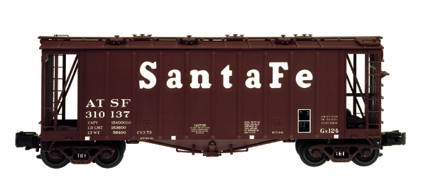 Atlas #6354 Santa Fe GATX Airslide Covered Hopper (3-Rail)