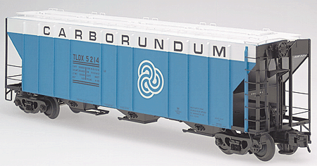 Atlas #6379 Carborundum PS-4427 Low Side Covered Hopper (3-Rail)