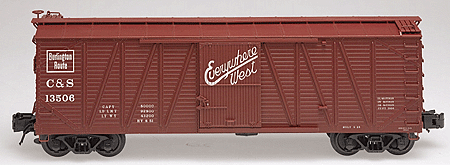 Atlas #6452 Burlington USRA Single-Sheathed Box Car (3-Rail)