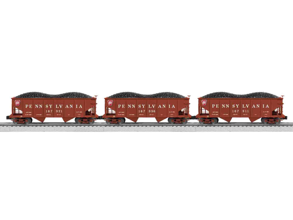 Lionel 6-81858 Pennsylvania Scale GLA 50-ton Twin Hopper 3-Pack