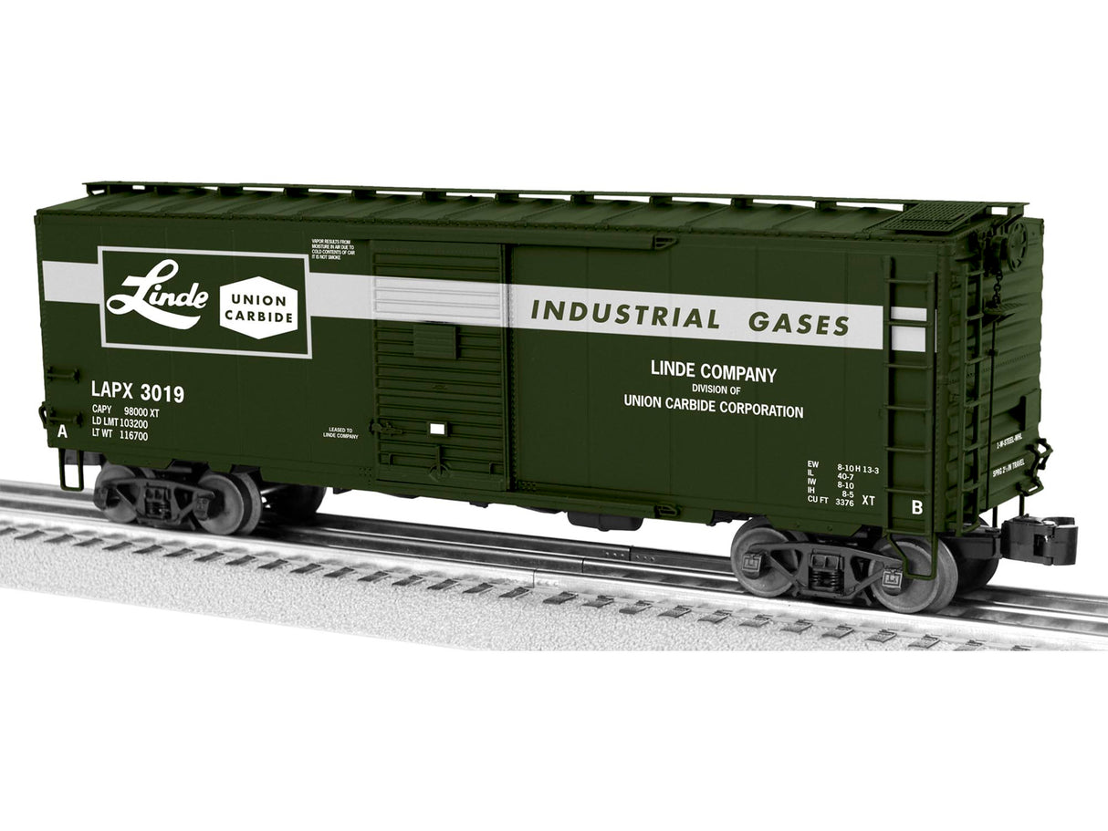 Lionel 6-82624 Linde Union Carbide PS-1 Boxcar #3019