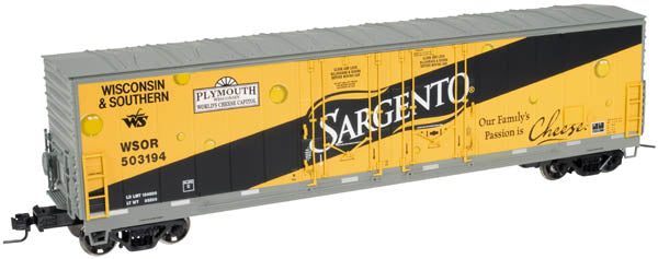 Atlas #6526 Wisconsin & Southern Sargento 53' Evans Box Car (3-Rail)