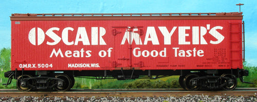 Atlas #9007 Oscar Mayer 36' Woodside Reefer Car (2-Rail)