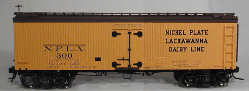 Atlas #8017 Nickel Plate Lackawanna Dairy Line 36' Woodside Reefer (3-Rail)