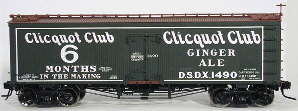 Atlas #8022 Clicquot Club 36' Woodside Reefer Car (3-Rail)