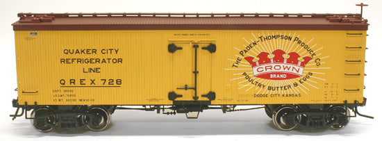 Atlas #8033 Crown 36' Woodside Reefer Car (3-Rail)