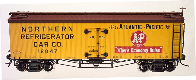 Atlas #8047 A&P Woodside Reefer Car (3-Rail)
