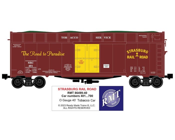 RMT-86499-40 SRC-STRASBURG RAILROAD Woodchip Car