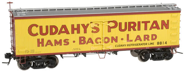 Atlas #8069 Cudahy's Puritan 36' Wood Reefer Car (3-Rail)