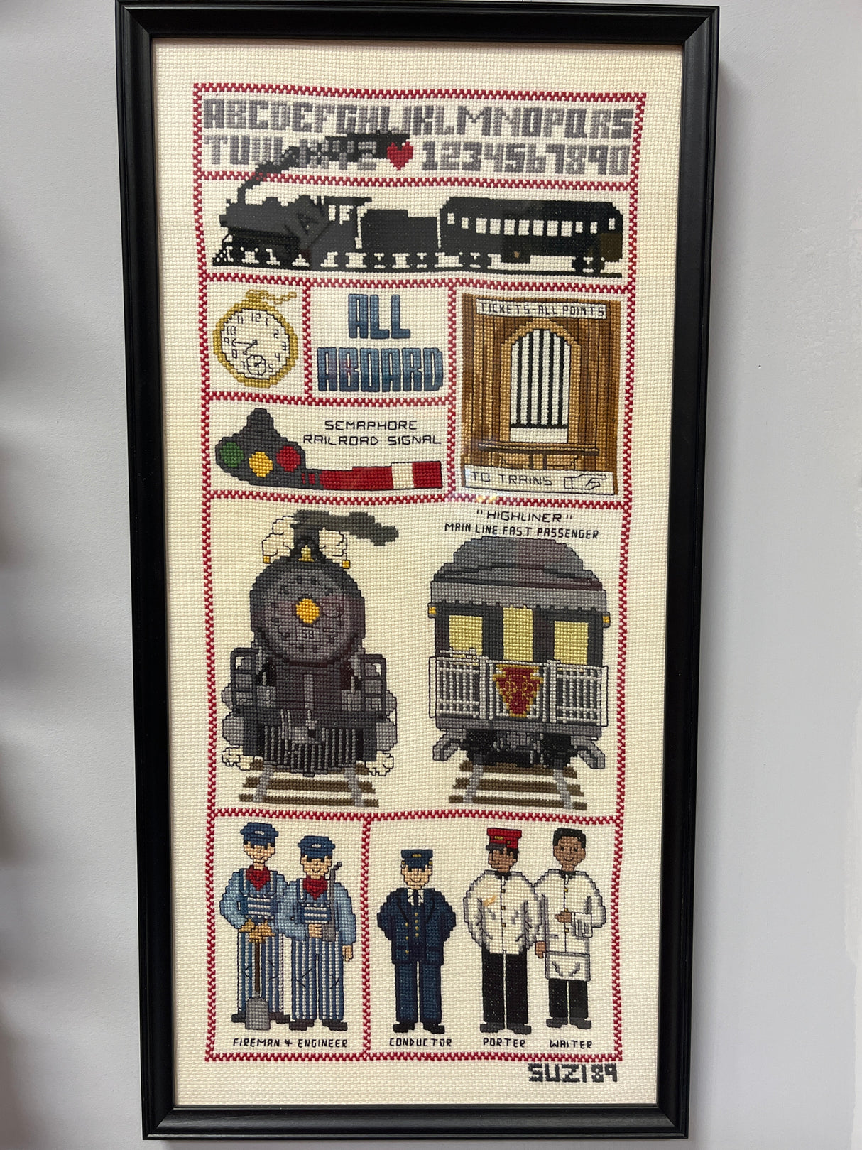 HAND MADE TRAIN TAPESTRY 1